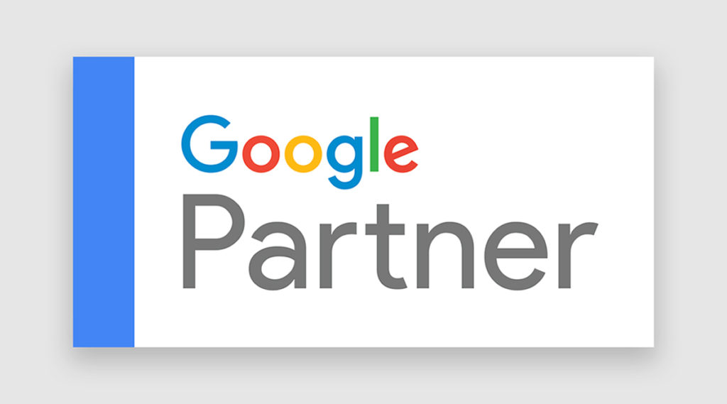 Google partner badge given for a certified google partner agency.