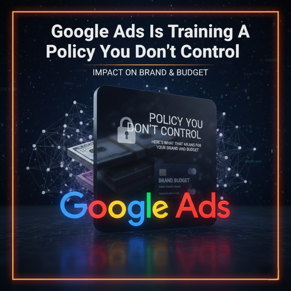 Google Ads Is Training a Policy You Don’t Control : Here’s What That Means for Your Brand and Budget 